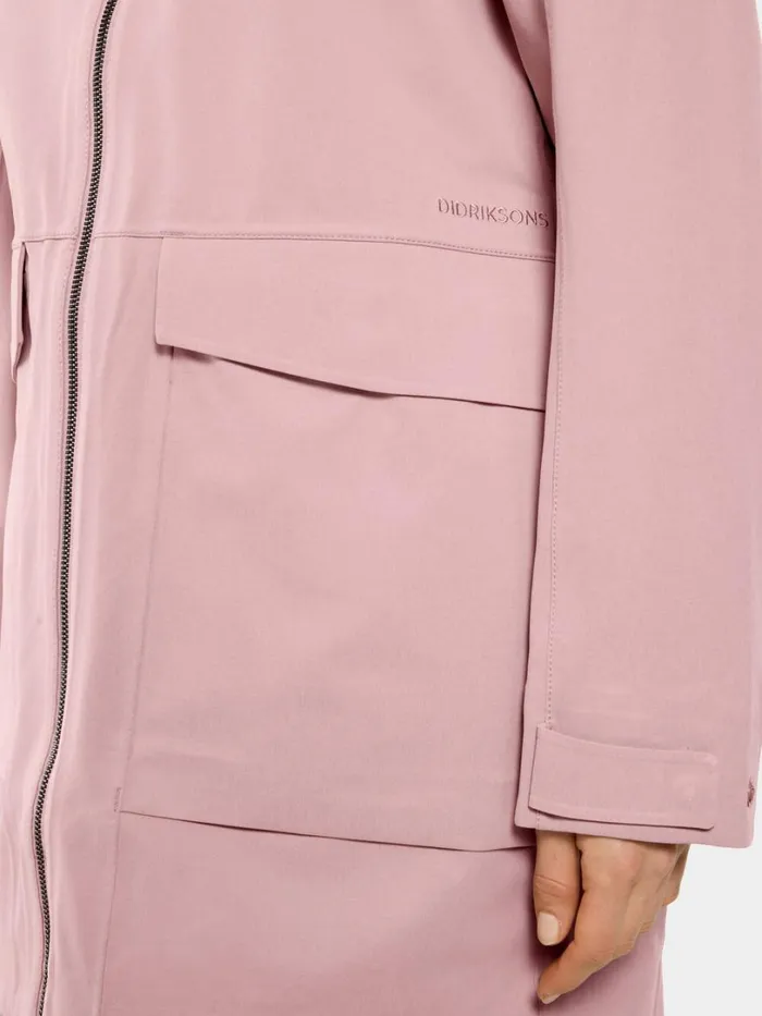 Fredrika Parka Oyster Lilac Women Didriksons Spring Jackets