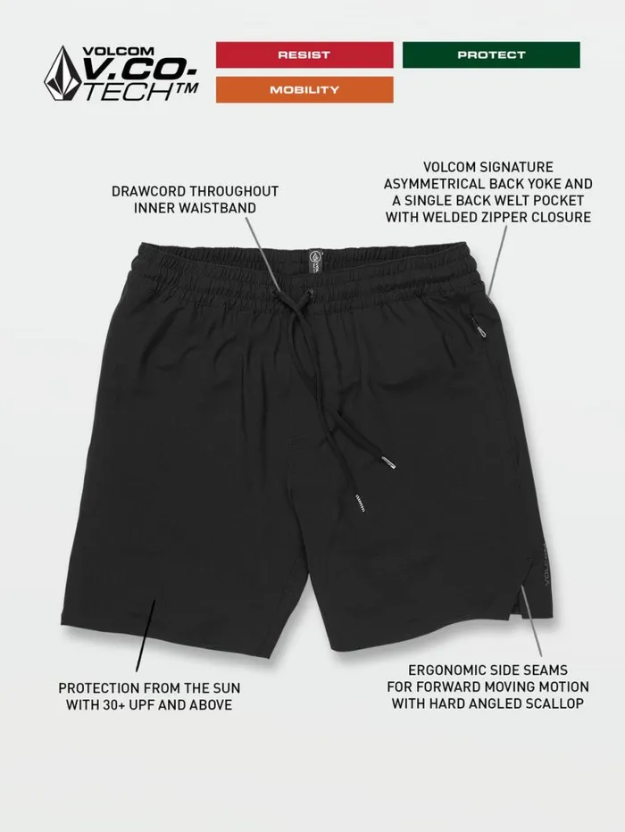 Frickin Ascender Shorts 8211 Black Mens Volcom Hiking