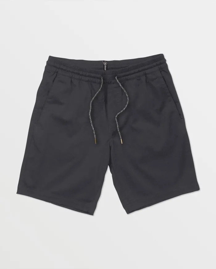 Frickin Elastic Waist Shorts 8211 Charcoal Mens Volcom Shorts