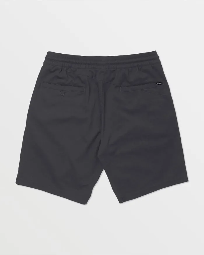 Frickin Elastic Waist Shorts 8211 Charcoal Mens Volcom Shorts