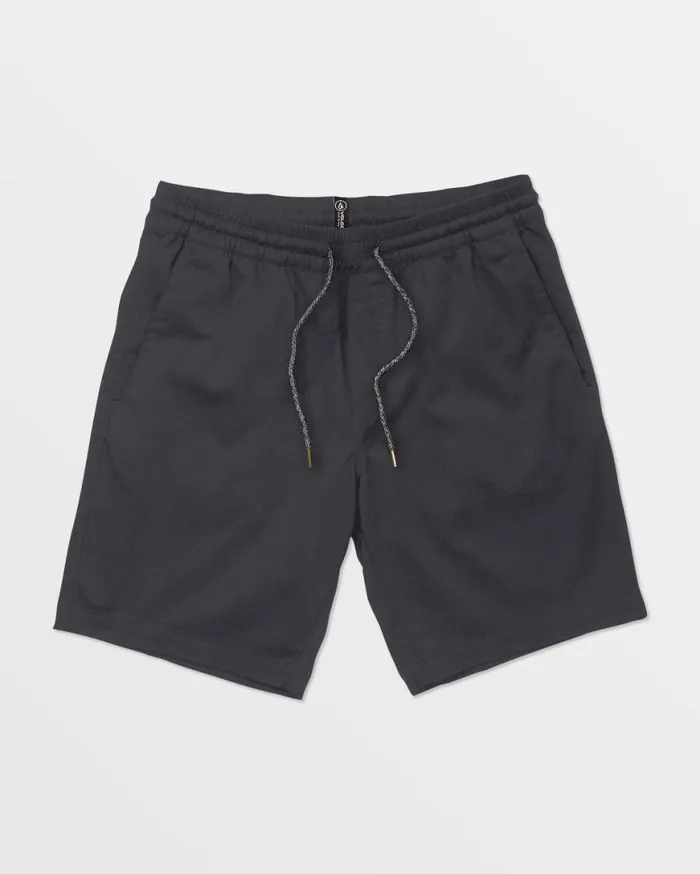 Frickin Elastic Waist Shorts 8211 Charcoal Mens Volcom Shorts