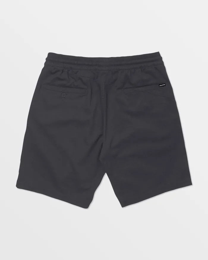 Frickin Elastic Waist Shorts 8211 Charcoal Mens Volcom Shorts
