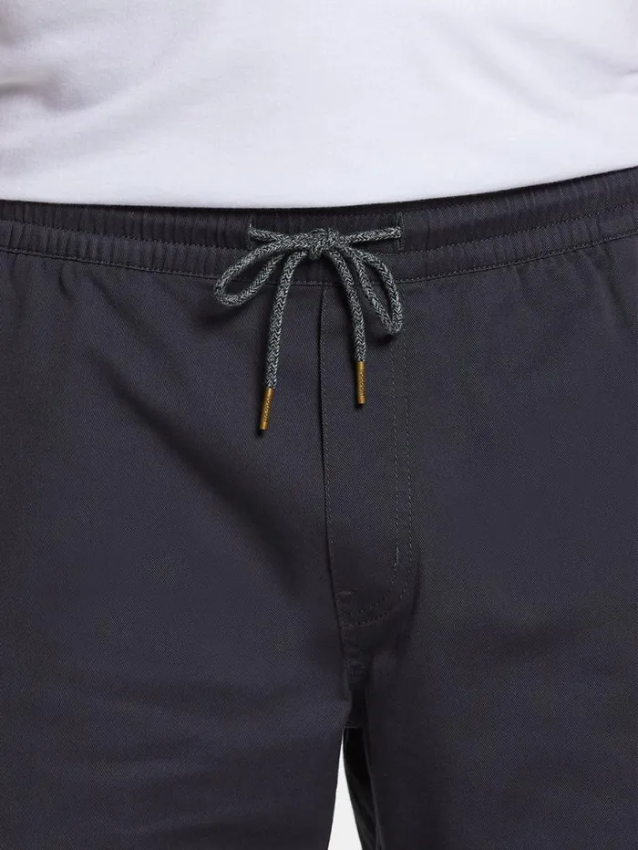 Frickin Elastic Waist Shorts 8211 Charcoal Mens Volcom Shorts