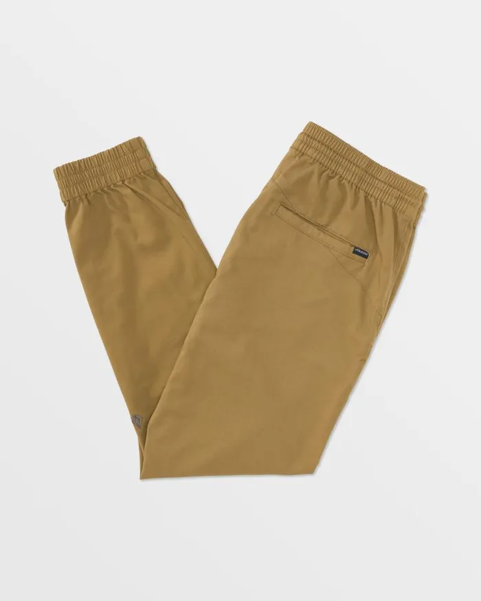 Frickin Slim Joggers 8211 Dark Khaki Mens Volcom Pants