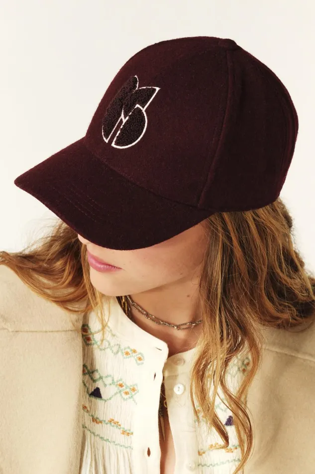 Front Pattern Cap Hugo Blue Women Baandsh Hats