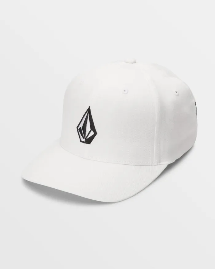 Full Stone Flexfit Hat 8211 White Mens Volcom Golf