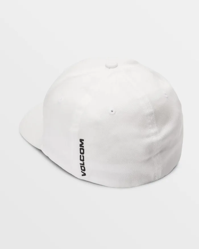Full Stone Flexfit Hat 8211 White Mens Volcom Golf