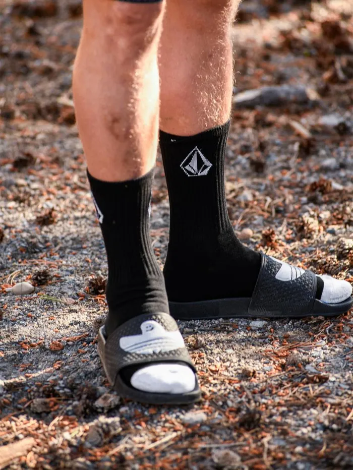 Full Stone Sock 3 Pack 8211 Black Mens Volcom Golf