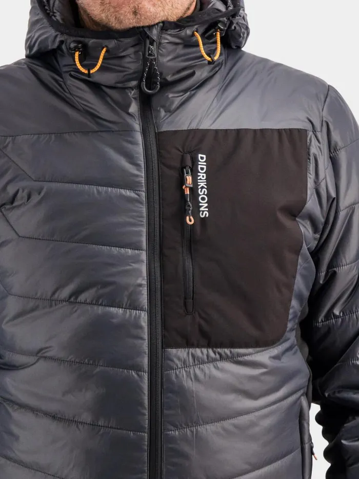 Gale Men039s Jacket Coal Black Men Didriksons Insulated Jackets