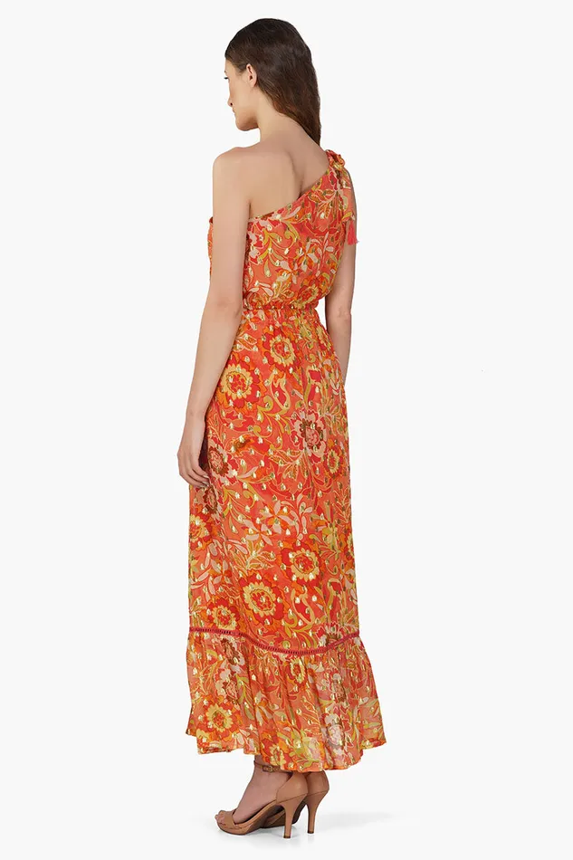 Garden Glory One Shoulder Dress Dresses America and Beyond Women
