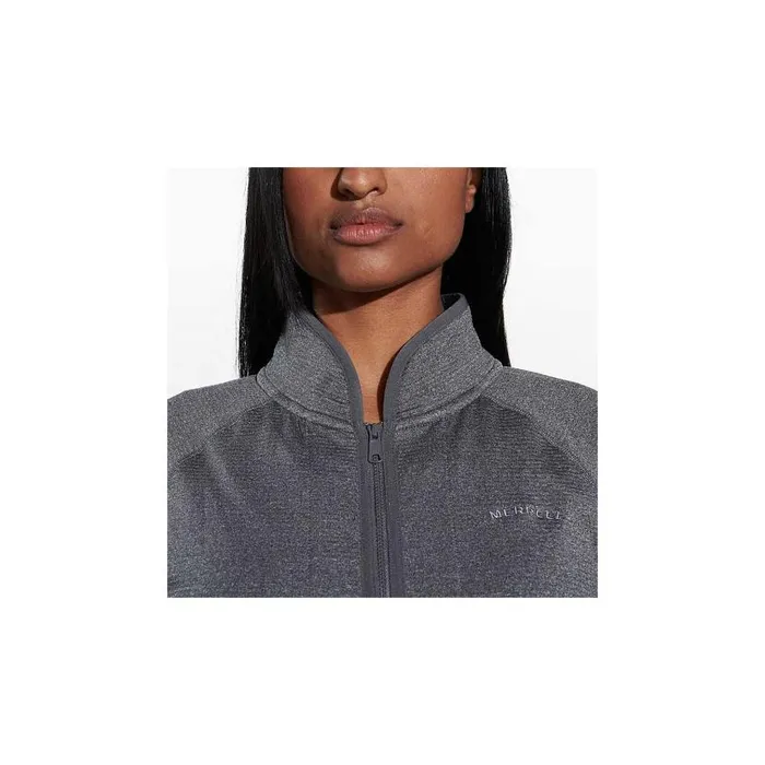 Geotex Full Zip Rock Heather Women Merrell Tops Geotex Full Zip Rock Heather Women Merrell Tops