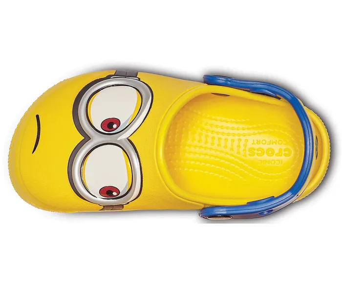 GirlsBoys Crocs Kids Crocs Fun Lab Minions Clog Yellow Clogs