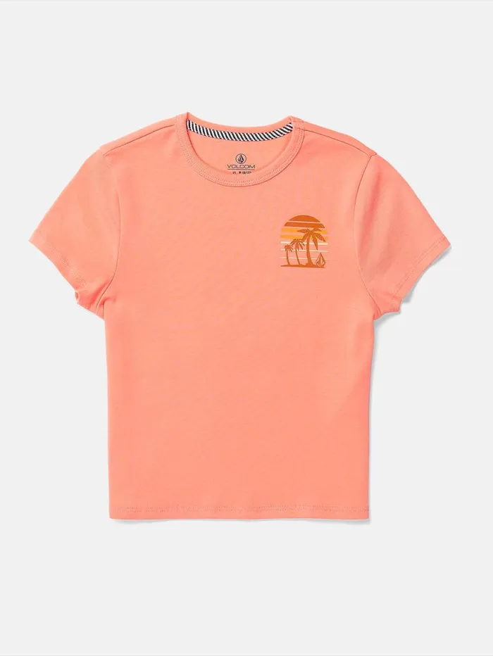 Girls Have A Clue Tee 8211 Reef Pink Kids Volcom TShirts and Tanks