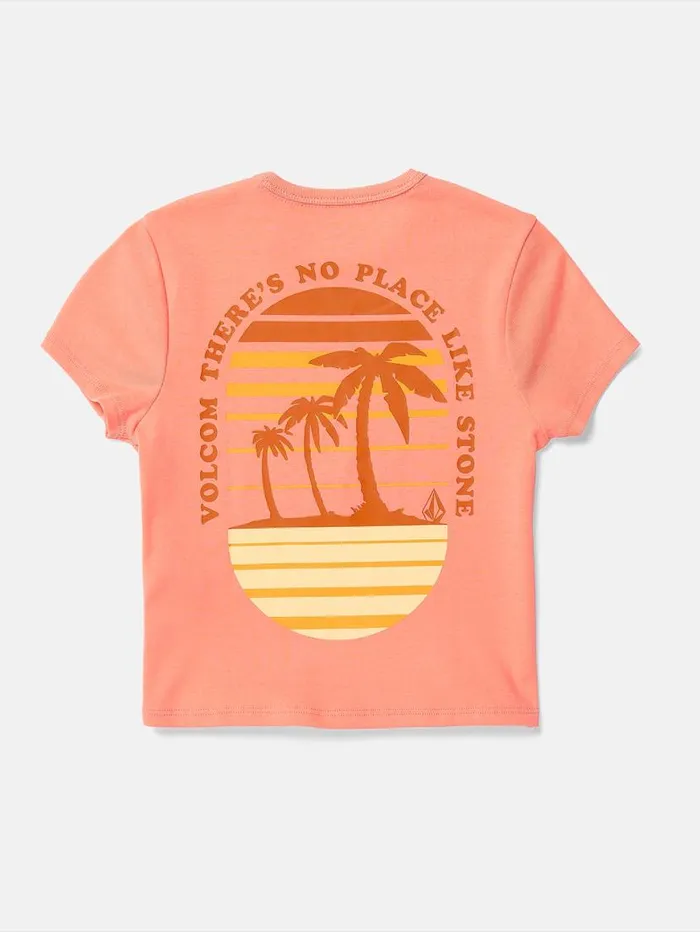 Girls Have A Clue Tee 8211 Reef Pink Kids Volcom TShirts and Tanks
