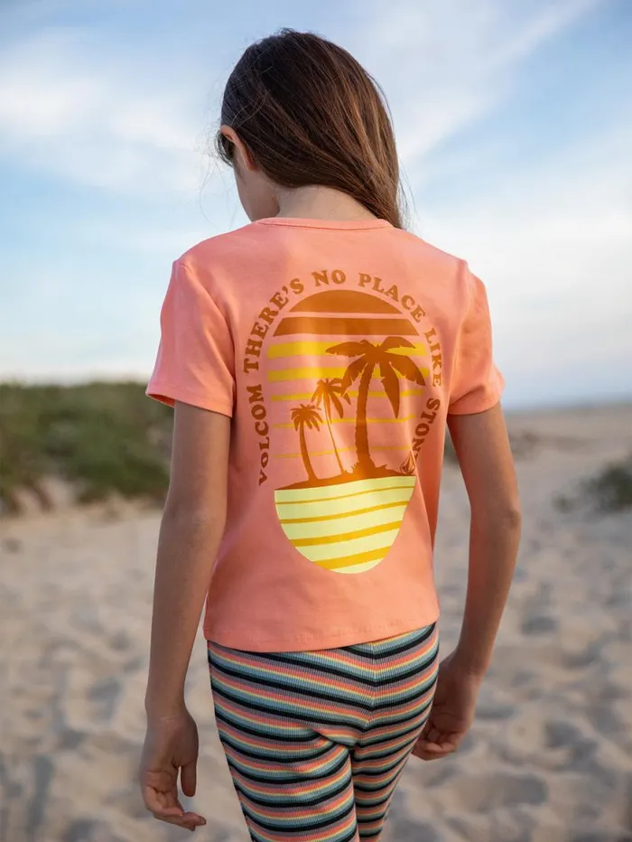 Girls Have A Clue Tee 8211 Reef Pink Kids Volcom TShirts and Tanks