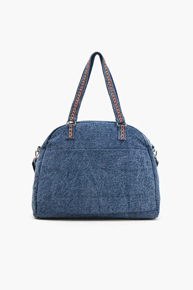 Glamorous Embellished Traveler with CrossbodyDenim Travel and Beach Bags America and Beyond Women