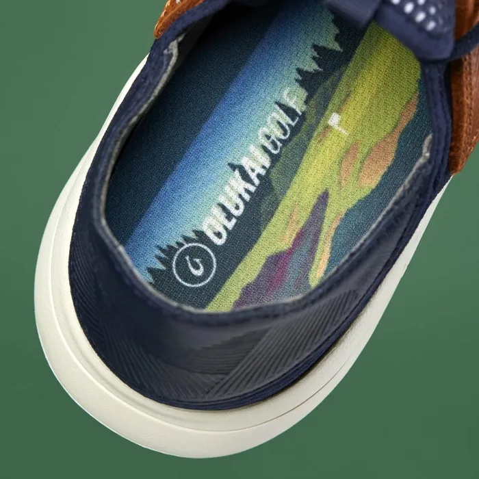 Golf Men Olukai Manele Breathable Golf Shoes 8211 Trench Blue