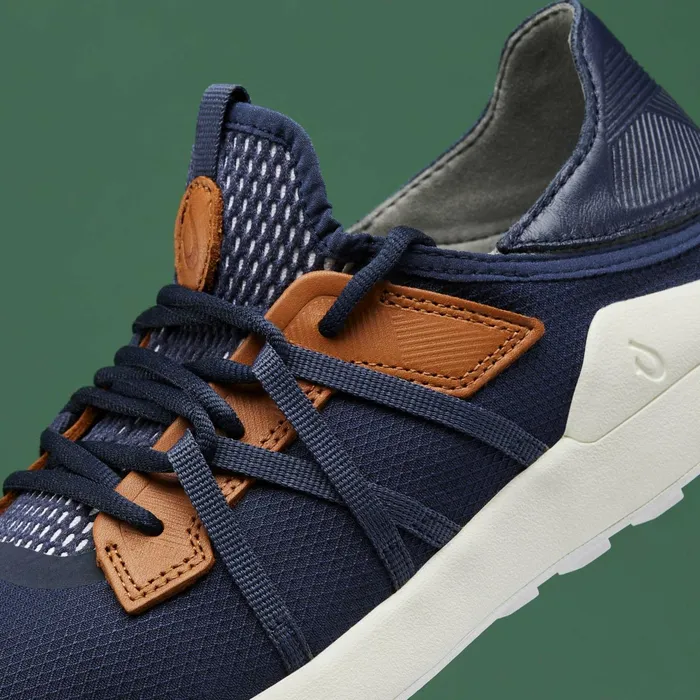 Golf Men Olukai Manele Breathable Golf Shoes 8211 Trench Blue