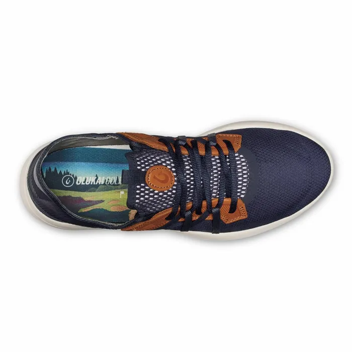 Golf Men Olukai Manele Breathable Golf Shoes 8211 Trench Blue