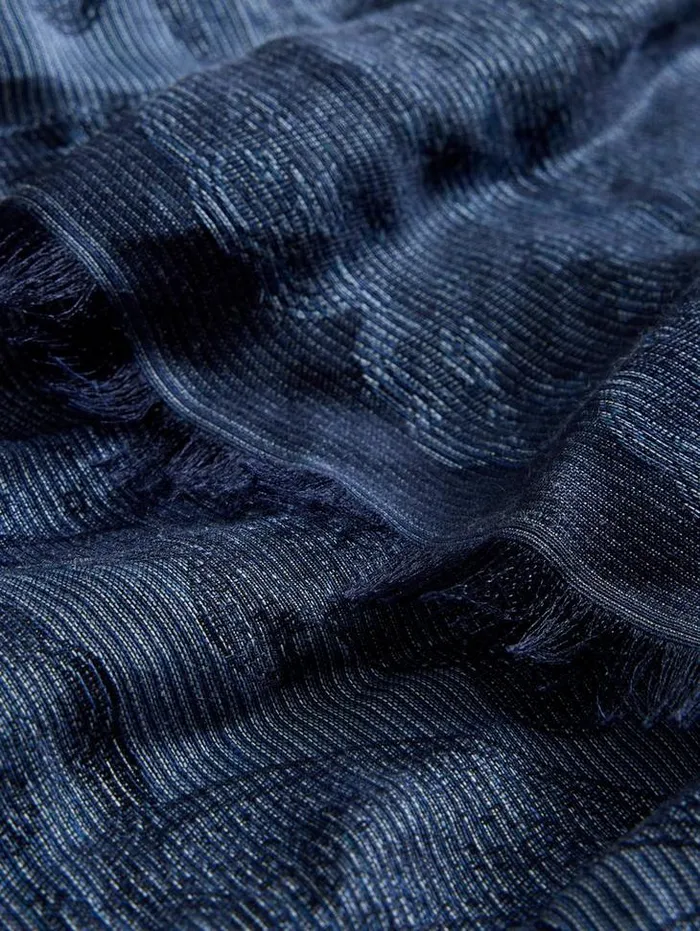 GOWER SCARF Cobalt Men John Varvatos Scarves and Ties