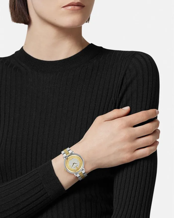 Greca Flourish Watch Silvergold Women Versace Watches