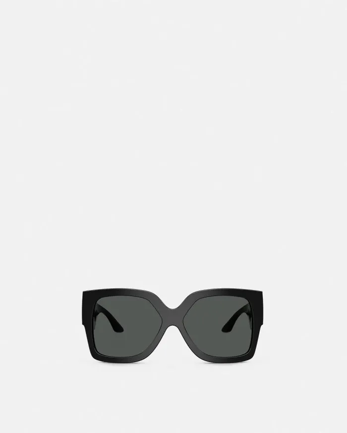 Greca Sunglasses Blacksilver Women Versace Sunglasses