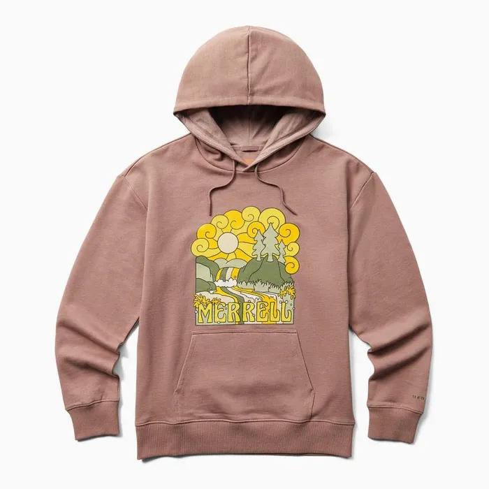 Groovy Fleece Hoody Antler Heather Women Merrell Tops