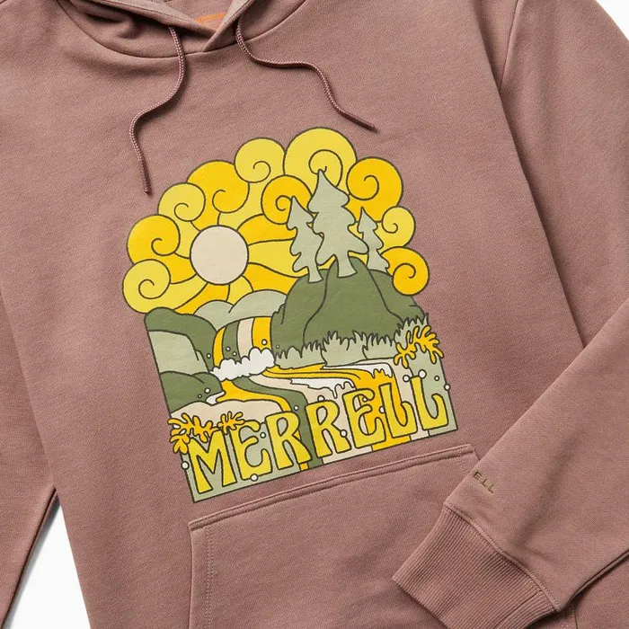 Groovy Fleece Hoody Antler Heather Women Merrell Tops Groovy Fleece Hoody Antler Heather Women Merrell Tops