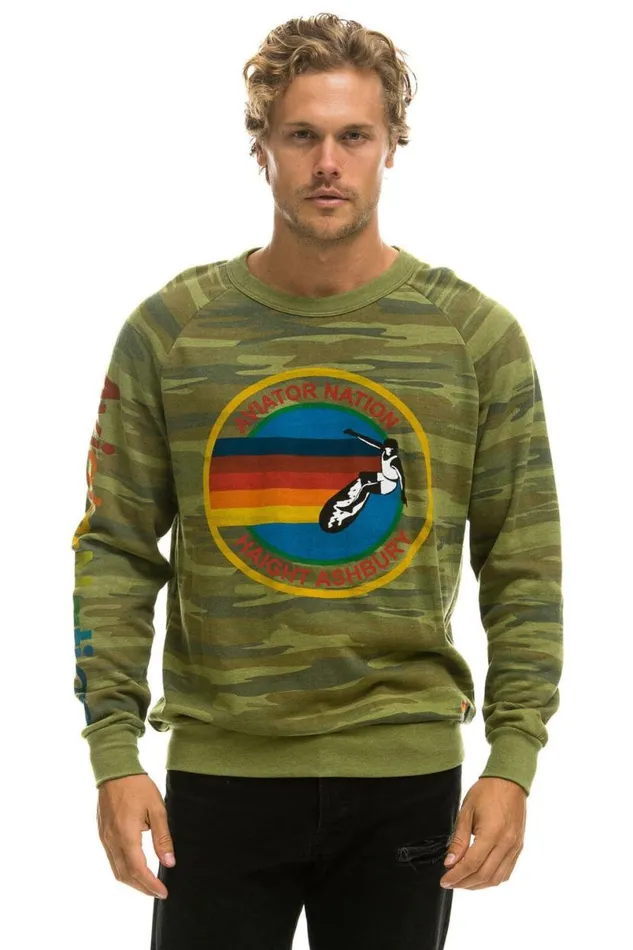 Ha 8211 Crew Sweatshirt Camo WomenMen Aviator Nation Sweatshirts