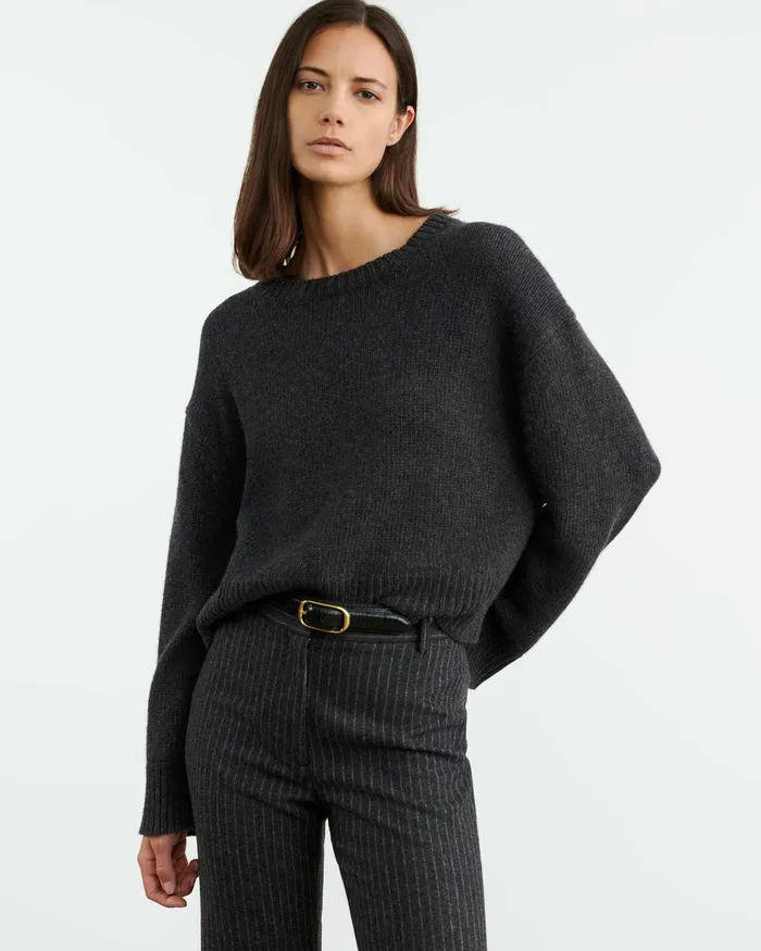 HAISLEY SWEATER Dark Pine Women Nili Lotan Knits and Sweaters