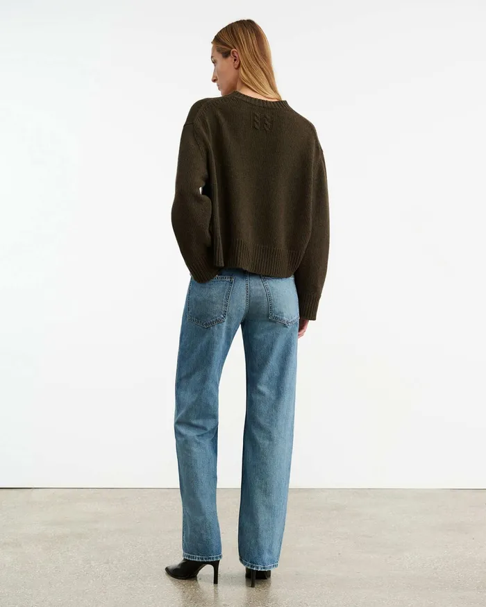 HAISLEY SWEATER Dark Pine Women Nili Lotan Knits and Sweaters