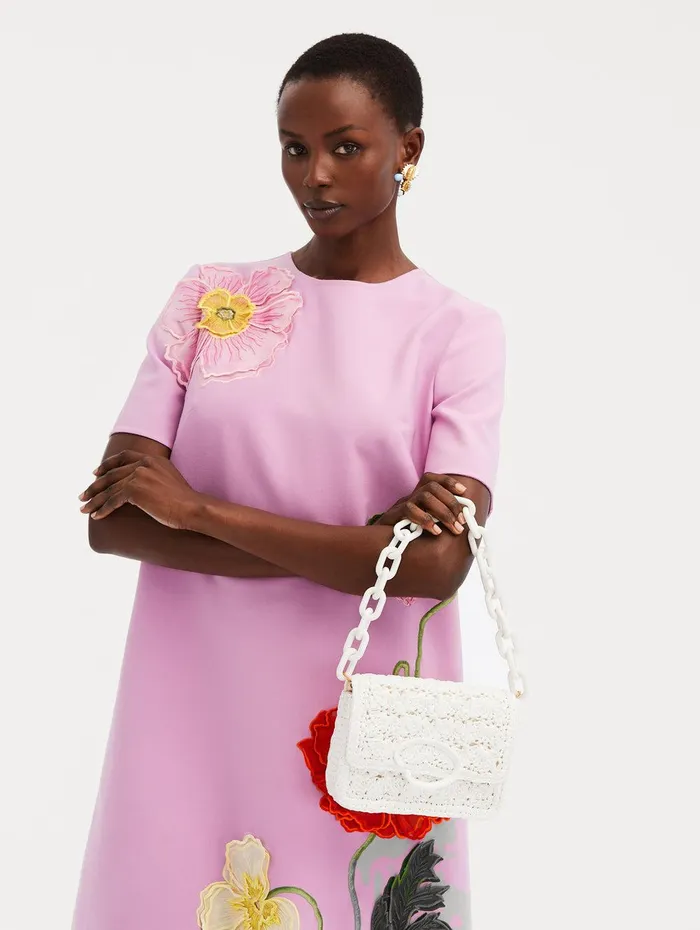HandCrocheted Raffia O Pochette Ivory Women Oscar De La Renta Handbags HandCrocheted Raffia O Pochette Ivory Women Oscar De La Renta Handbags