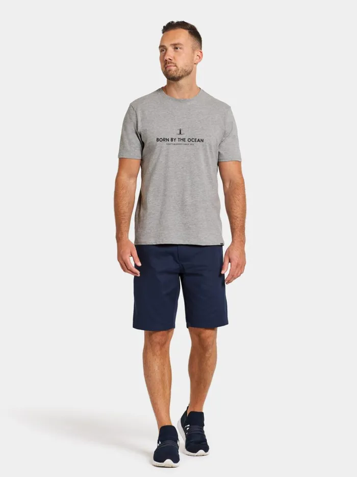 Harald Men039s Tshirt Light House Grey Melange Men Didriksons Tshirts and Polos