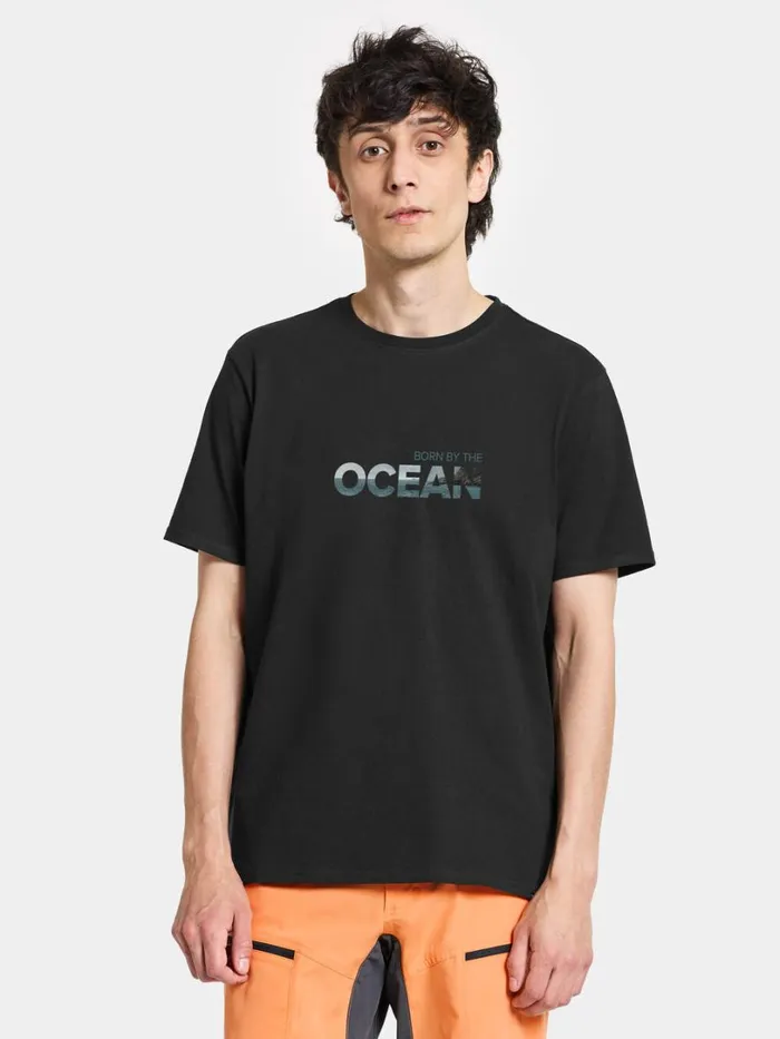 Harald Men039s Tshirt Ocean Black Men Didriksons Tshirts and Polos