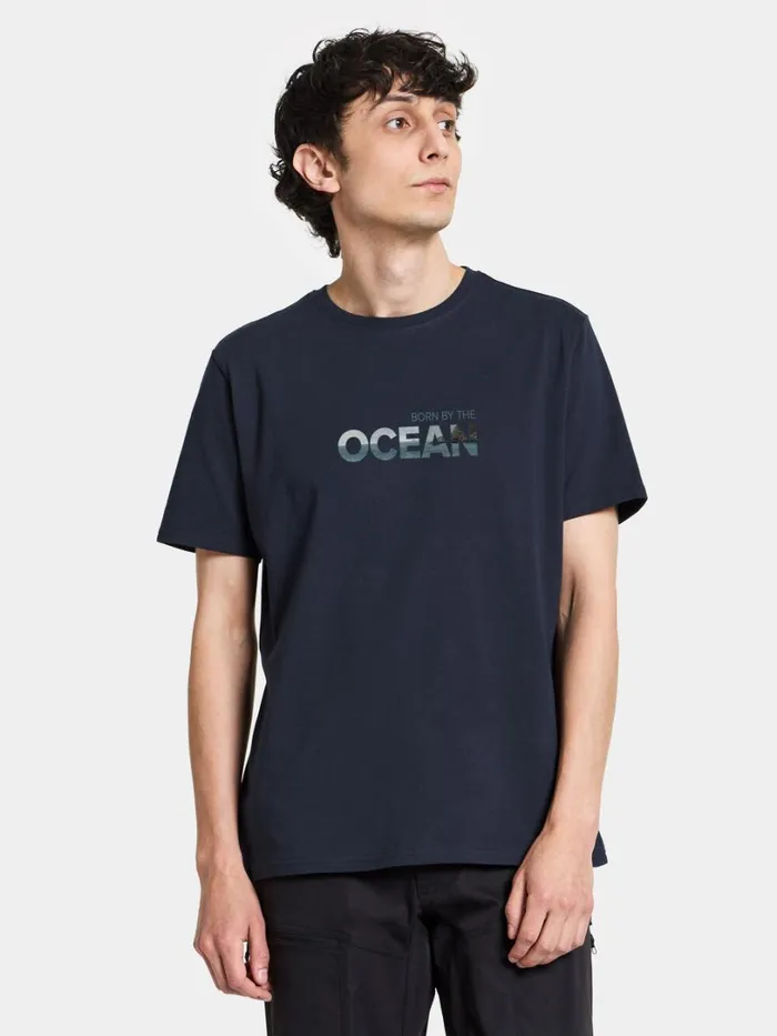 Harald Men039s Tshirt Ocean Dark Night Blue Men Didriksons Tshirts and Polos