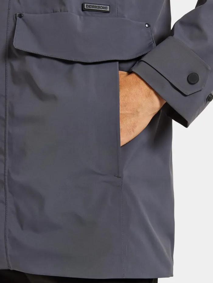 Harry Parka Austere Blue Men Didriksons Spring Jackets