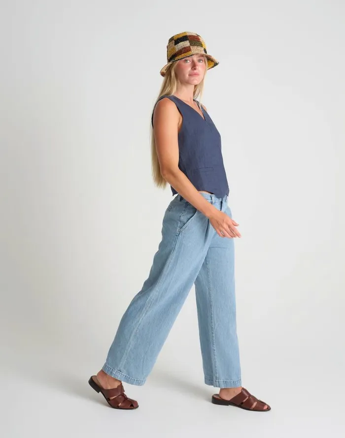 Hats Women Madewell MINGA Crocheted Checkered Bucket Hat Multicolor