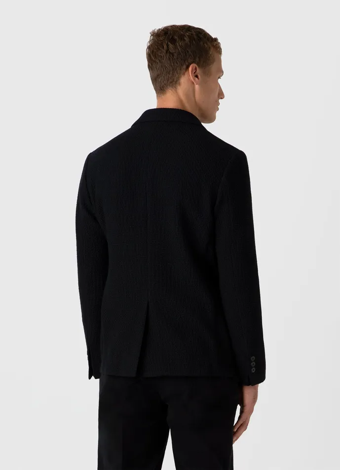 Heavy Wool Jersey Blazer Navy Men Jackets and Coats ussunspel Heavy Wool Jersey Blazer Navy Men Jackets and Coats ussunspel