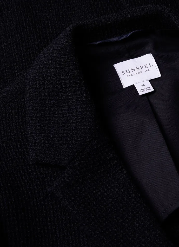 Heavy Wool Jersey Blazer Navy Men Jackets and Coats ussunspel Heavy Wool Jersey Blazer Navy Men Jackets and Coats ussunspel