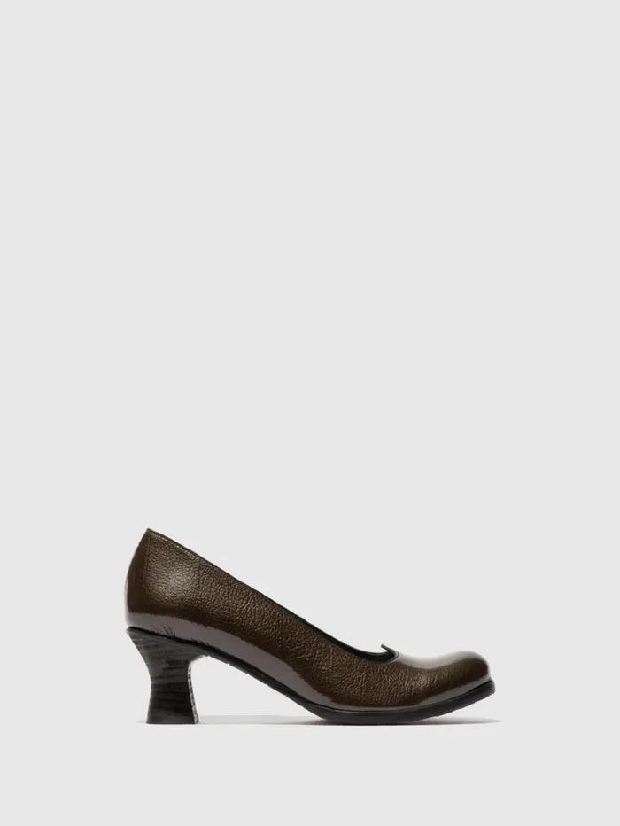 Heel Shoes BAZE086FLY GREEN Women Fly London Shoes