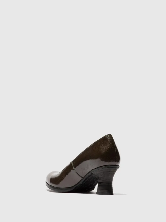 Heel Shoes BAZE086FLY GREEN Women Fly London Shoes