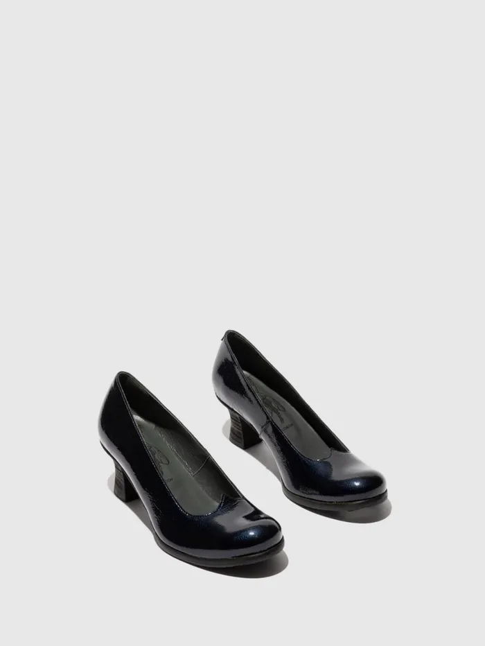 Heel Shoes BAZE086FLY NAVY Women Fly London Shoes