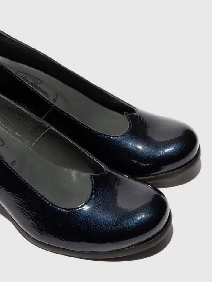 Heel Shoes BAZE086FLY NAVY Women Fly London Shoes