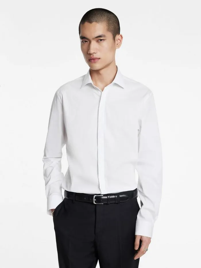 HENDRIX DRESS SHIRT White Men John Varvatos Shirts