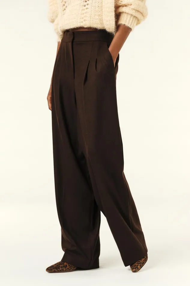 HighRise Pants Bedwin Beige Women Baandsh Pants and Jeans