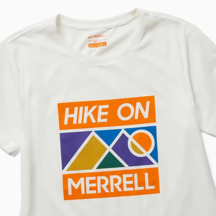 Hike On Tee Cloud Dancer Women Merrell Tops Hike On Tee Cloud Dancer Women Merrell Tops