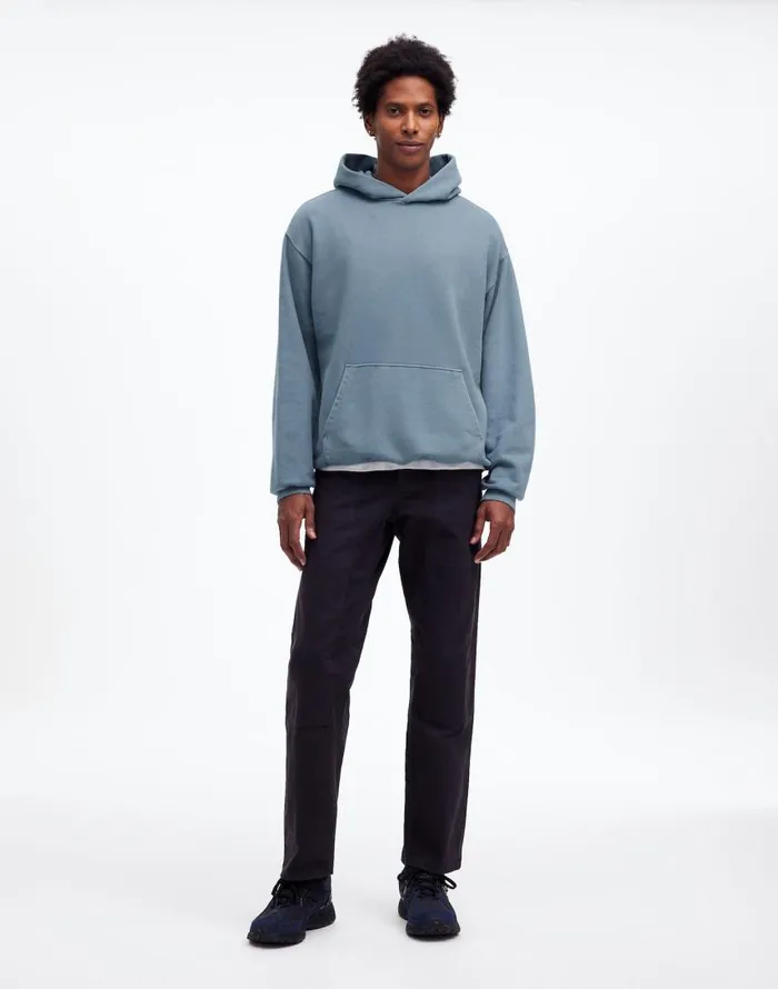 Hoodies and Sweatshirts Men Madewell The McCarren Midweight Hoodie Sweatshirt Teapot Blue