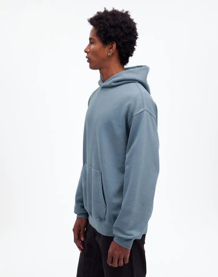 Hoodies and Sweatshirts Men Madewell The McCarren Midweight Hoodie Sweatshirt Teapot Blue