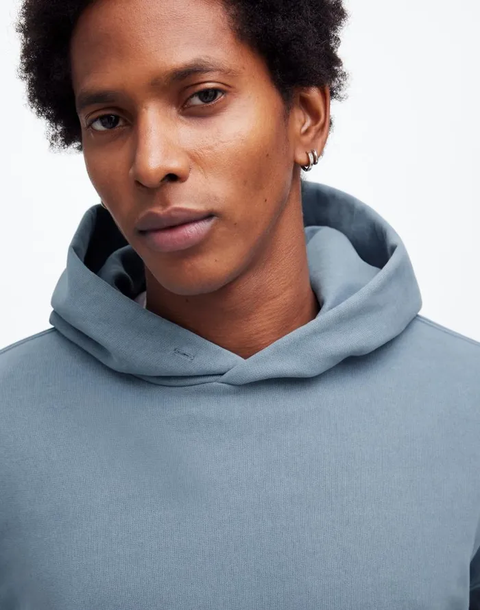 Hoodies and Sweatshirts Men Madewell The McCarren Midweight Hoodie Sweatshirt Teapot Blue
