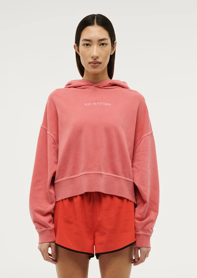 Hoodies Women TRANSITION HOODIE IN WASHED POPPY RED PE Nation